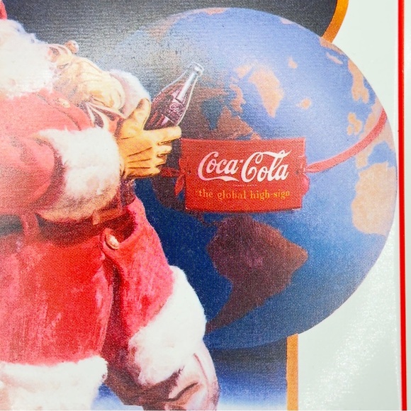 Coca-Cola Tray “Wherever I Go” | 1990 Repro of 1943 Santa | Sundblom Art | Vtg - Picture 3 of 11